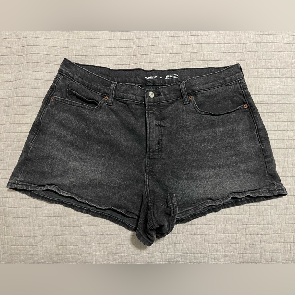 Old Navy Black Denim Jean Shorts